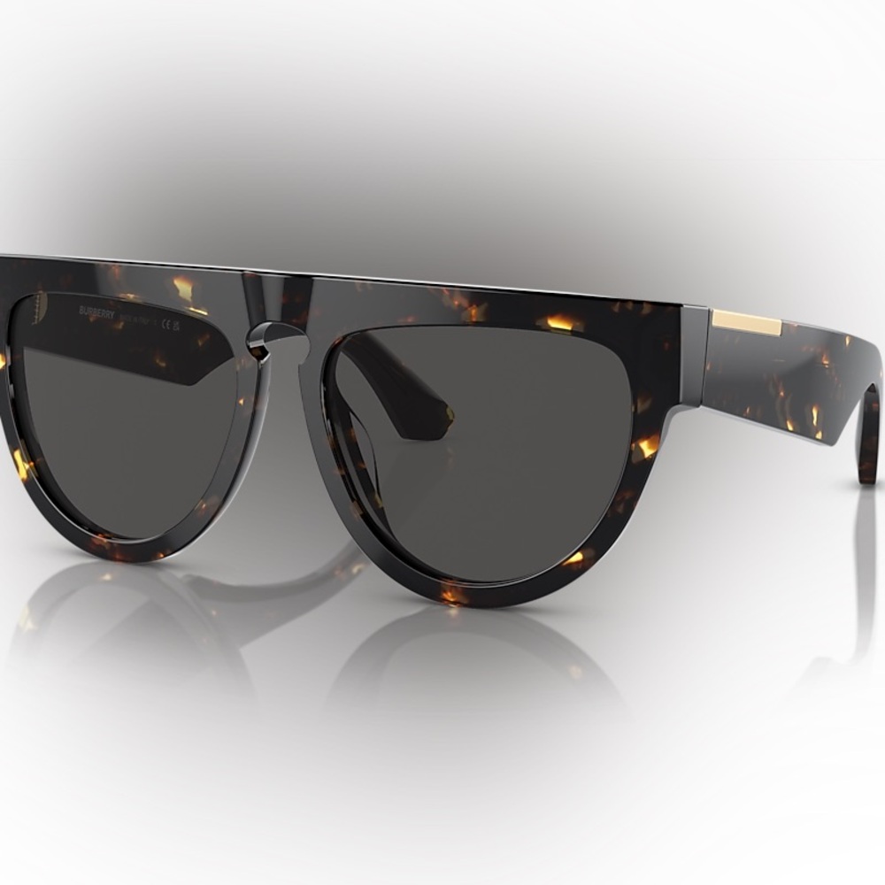 BURBERRY Eyewear tortoiseshell-effect round-frame Sunglasses - Picture 5 of 7